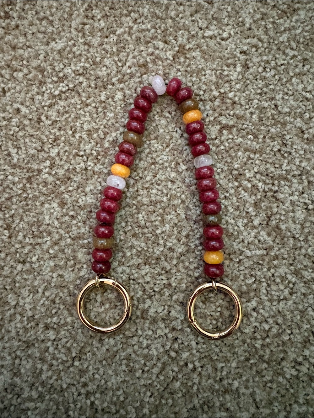Masewell Beaded bag charm strap
